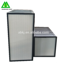 H13 cadre en aluminium 24x24 lavable mini filtre hepa pli